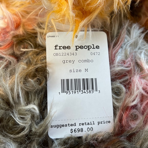 Free People Vibrant Fuzzy Pea Coat - Picture 12 of 12